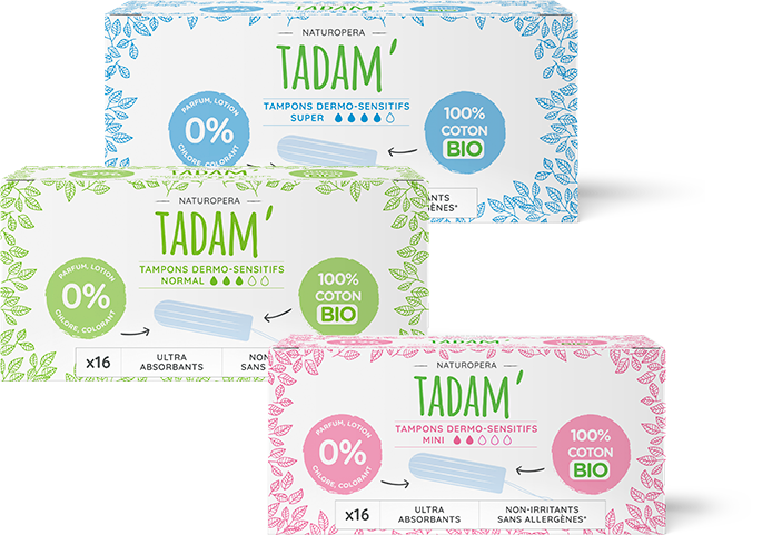 Packs tampons Tadam