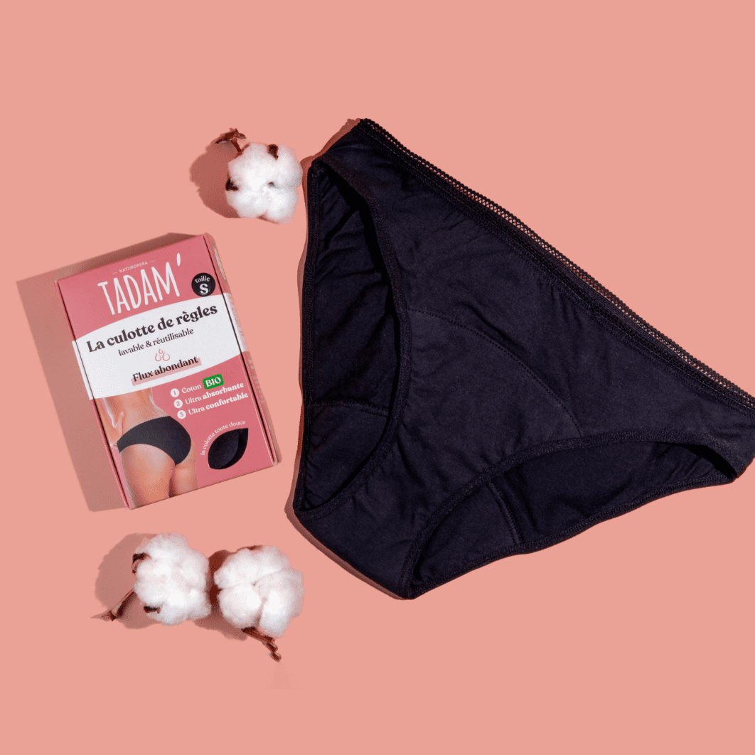 Culotte de règles hygiéniques anti-irritations et sans allergènes - TADAM